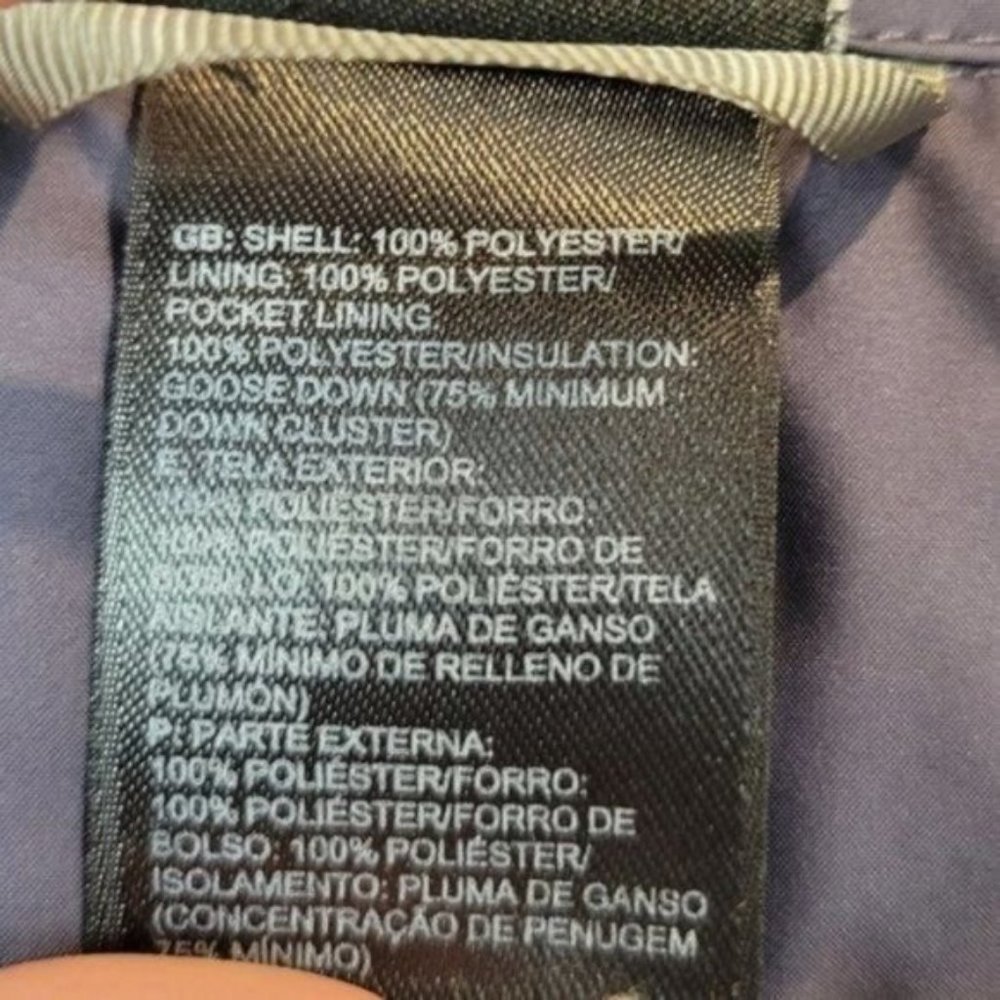 The North Face | Goose Down Puffer 550 Jacket coat Gray Blue - Picture 10 of 10